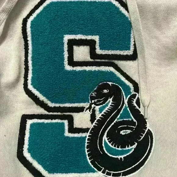 Harry Potter Slytherin Varsity Hoodie - BoxLunch Size Medium - Picture 3 of 5